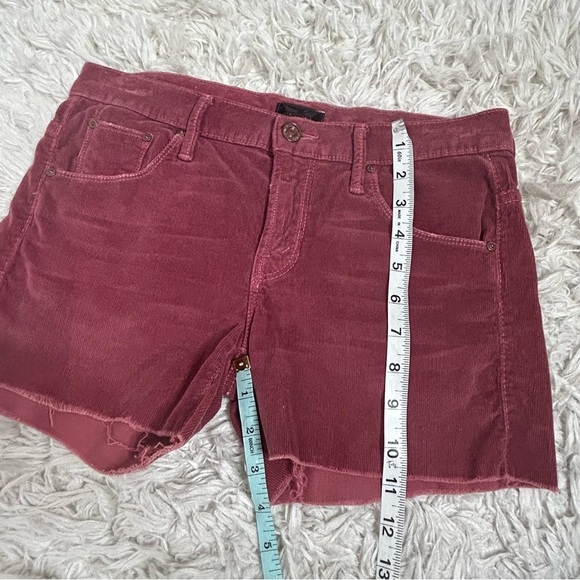 MOTHER Red Jean Shorts Cut-Off Style - Picture 13 of 14